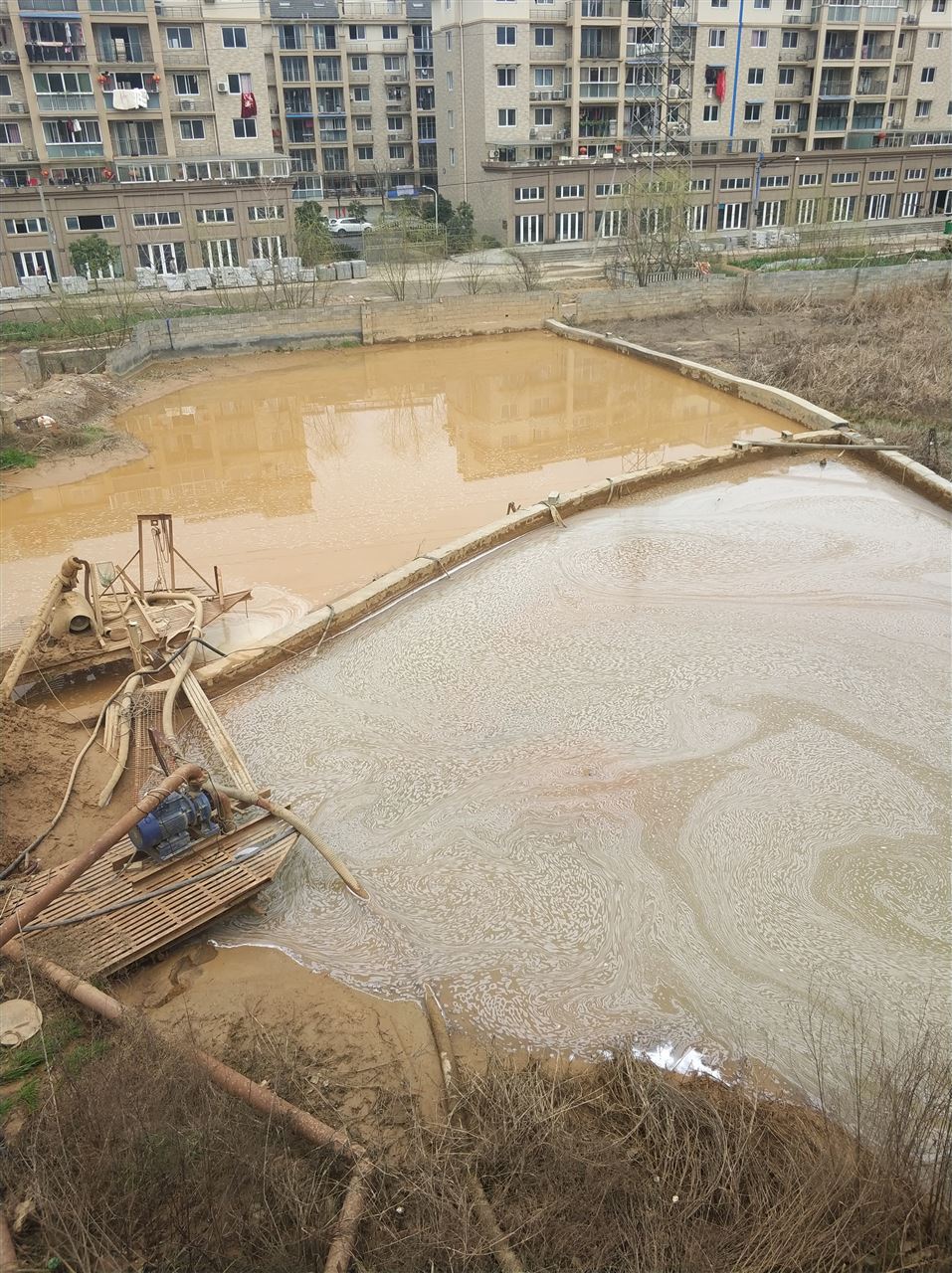 邱县沉淀池淤泥清理-厂区废水池淤泥清淤